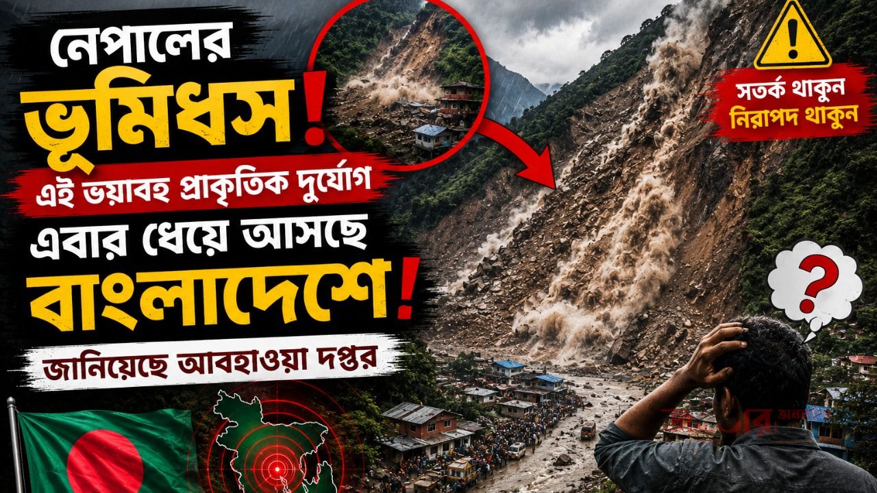 নেপালের পর এবার বাংলাদেশে ধেয়ে আসছে এই ভয়াবহ প্রাকৃতিক দুর্যোগ। জানিয়েছে আবহাওয়া দপ্তর।