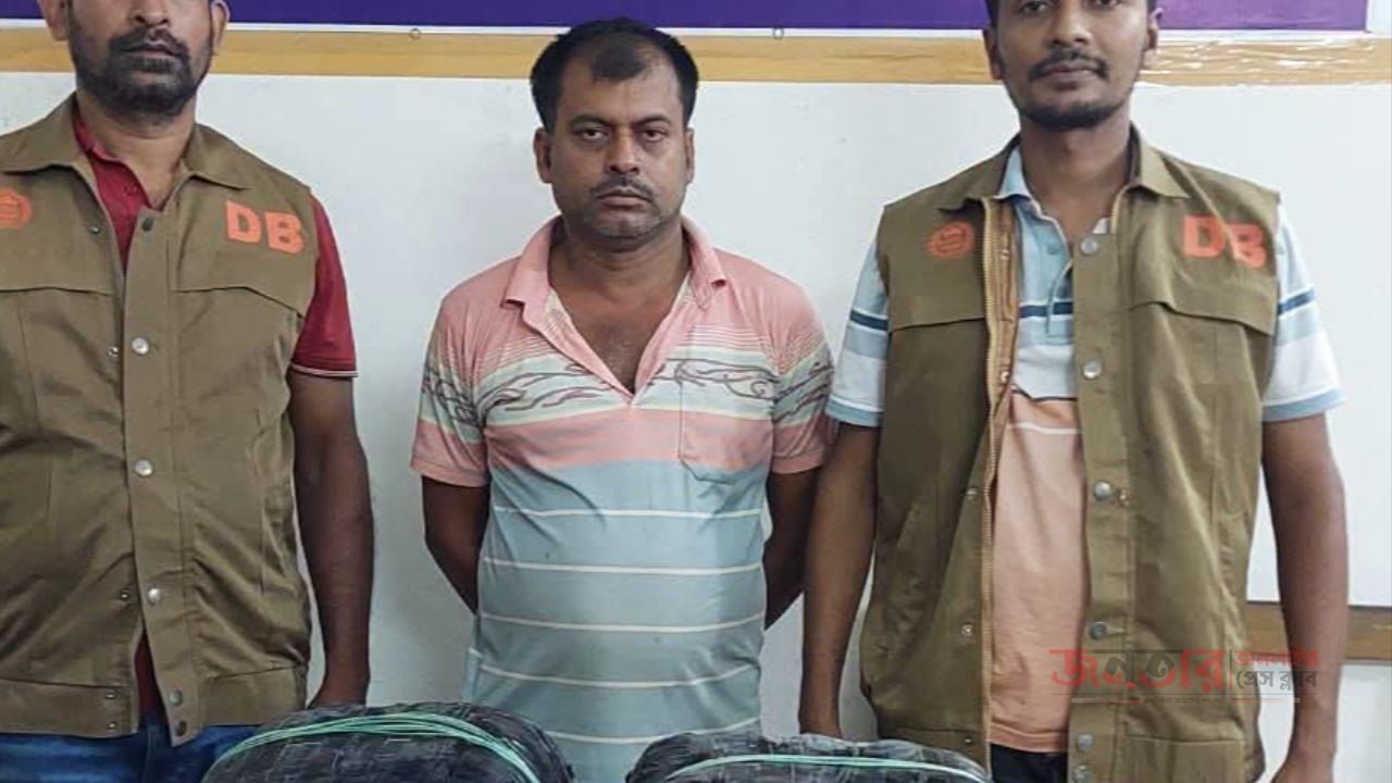 মাদারীপুরে ৮ কেজি গাঁজাসহ মাদক কারবারি গ্রেপ্তার