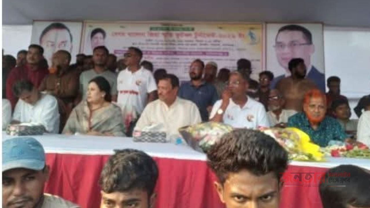 যুব সমাজকে মাদকমুক্ত রাখতে খেলাধুলার কোন বিকল্প নাই মানিকগঞ্জ- ১ এস এ  জিন্নাহ কবীর 
