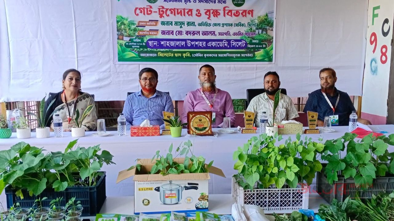 সিলেটে বৃক্ষপ্রেমী ও ছাদবাগানীদের &lsquo;গেট টুগেদার ও বৃক্ষ বিতরণ&rsquo; অনুষ্ঠিত