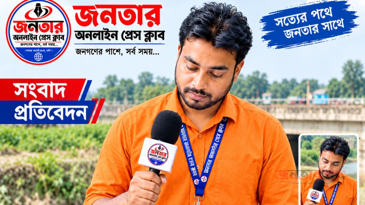 জনতার অনলাইন প্রেসক্লাব অন্যায়ের বিরুদ্ধে  সত্যকে  তুলে ধরাই আমাদের অঙ্গীকার আমরা প্রতিটা সেক্টরের সততার সাথে কাজ করে যাব  আপনাদের সবার কাছে দোয়া ও ভালবাসা চাই  
