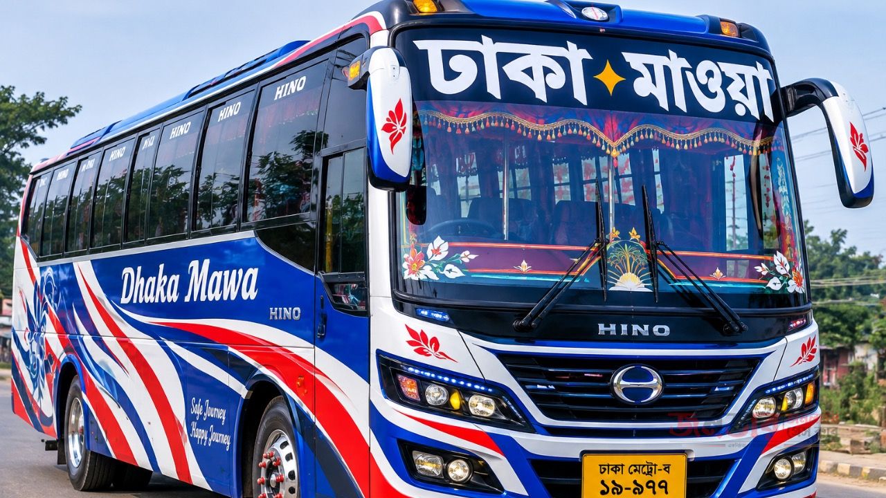 ছনবাড়ি থেকে ঢাকার বাসভাড়া ৭০ না ৬০ টাকা করার দাবী 